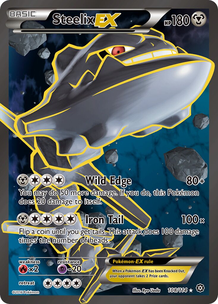 Steelix-EX 108/116 — Steam Siege (English Pokémon TCG card)