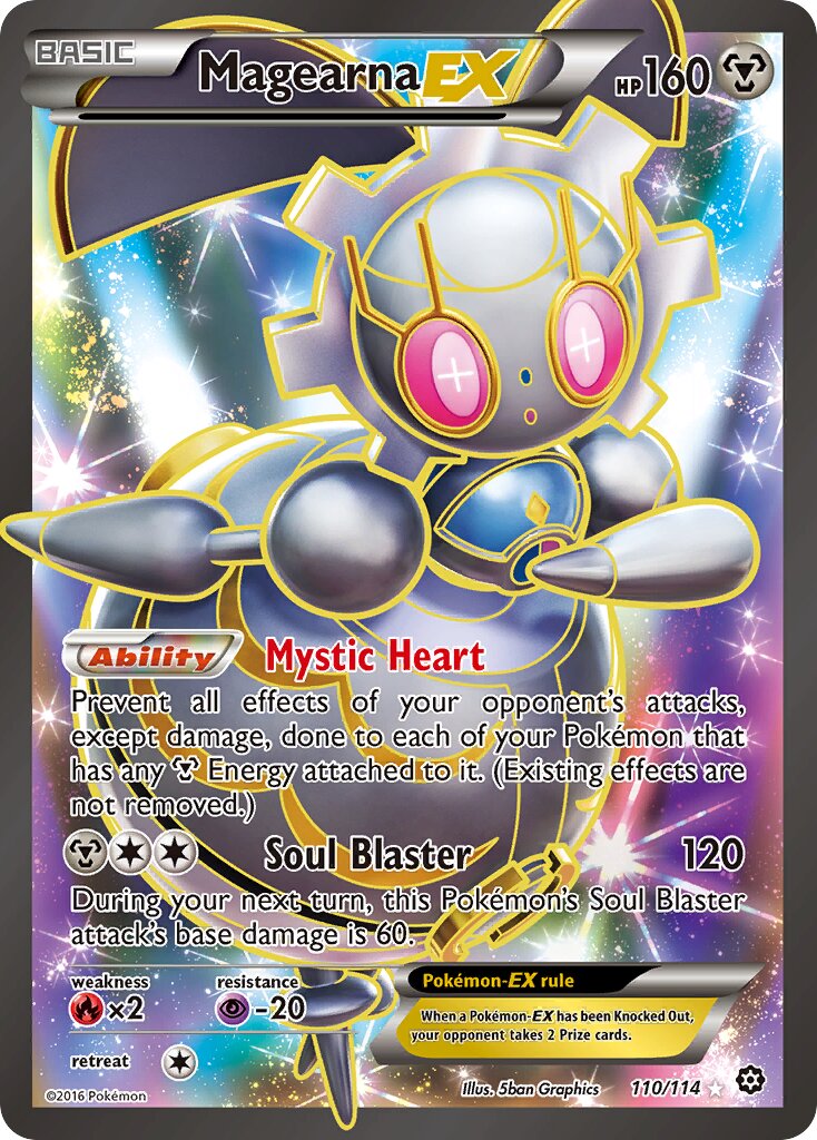 Magearna-EX 110/116 — Steam Siege (English Pokémon TCG card)