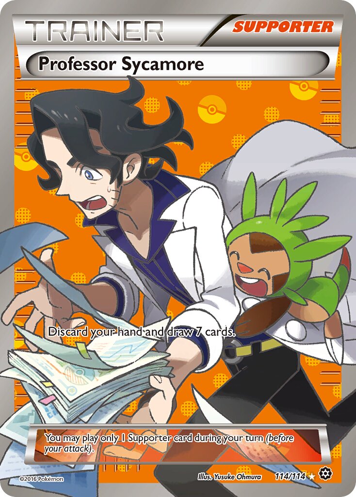Professor Sycamore 114/116 — Steam Siege (English Pokémon TCG card)