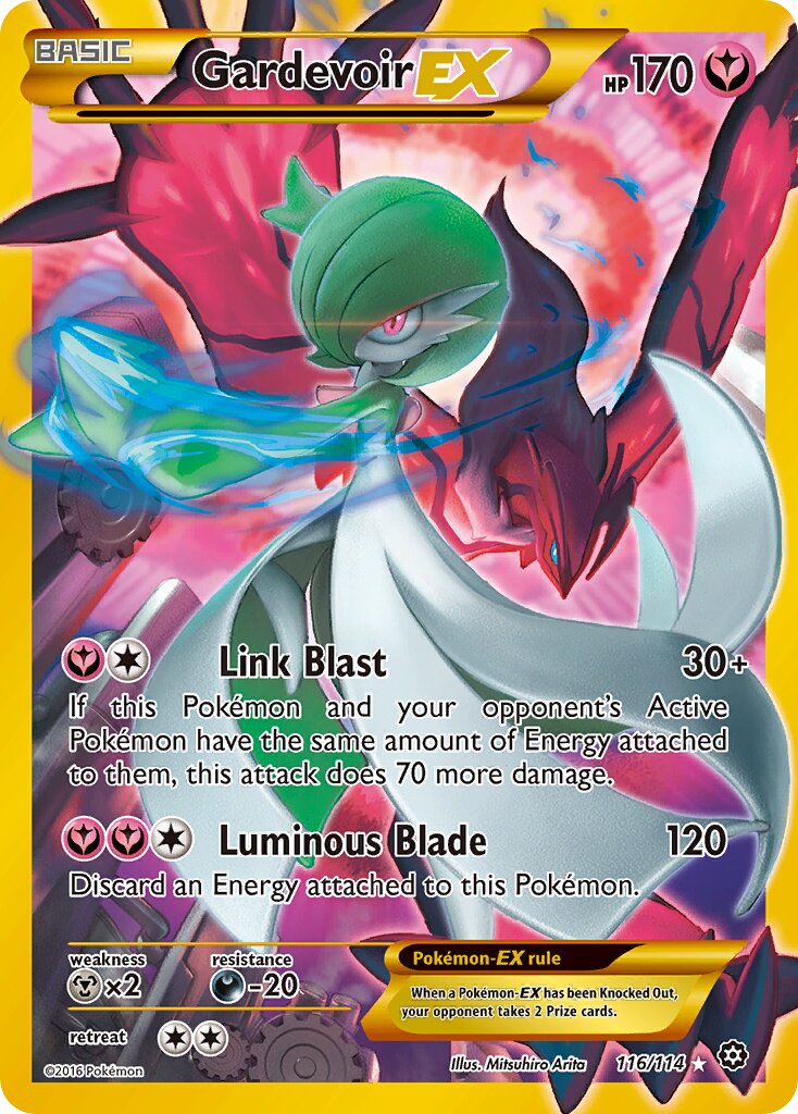 Gardevoir-EX 116/116 — Steam Siege (English Pokémon TCG card)