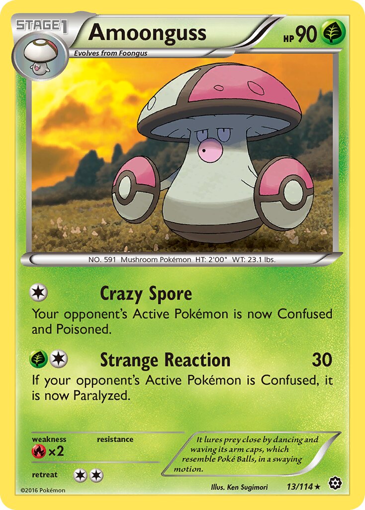 Amoonguss 013/116 — Steam Siege (English Pokémon TCG card)