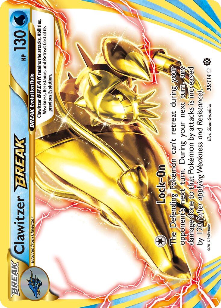 Clawitzer BREAK 035/116 — Steam Siege (English Pokémon TCG card)