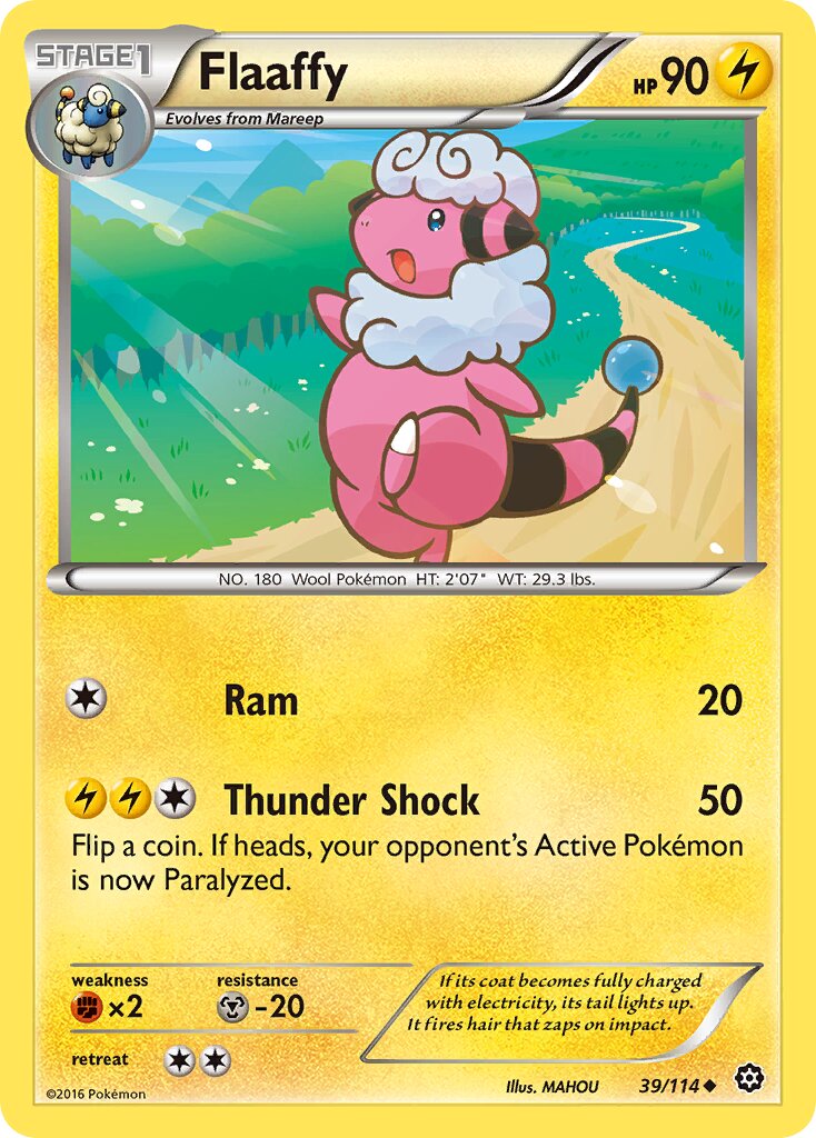 Flaaffy 039/116 — Steam Siege (English Pokémon TCG card)