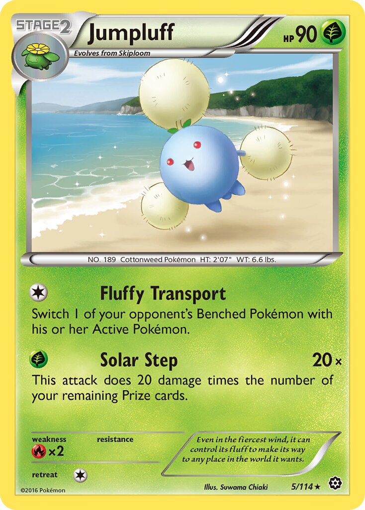 Jumpluff 005/116 — Steam Siege (English Pokémon TCG card)