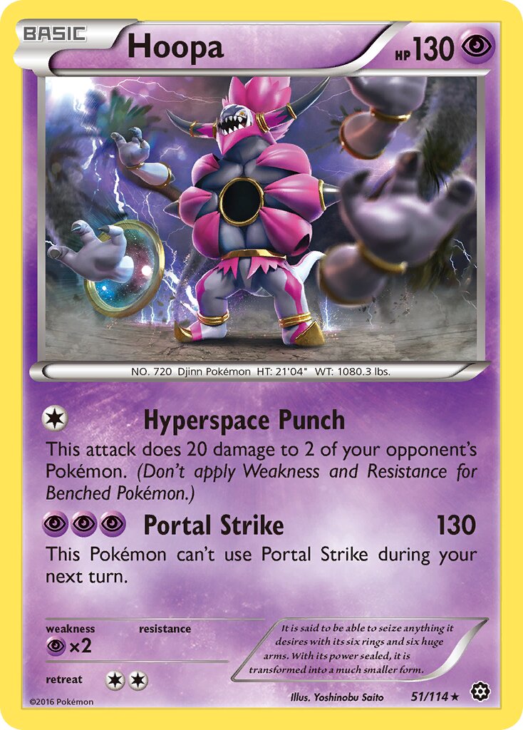 Hoopa 051/116 — Steam Siege (English Pokémon TCG card)
