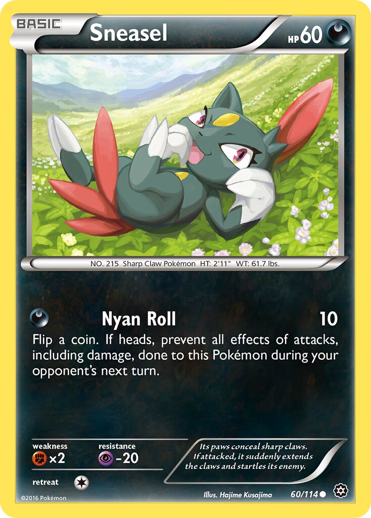 Sneasel 060/116 — Steam Siege (English Pokémon TCG card)