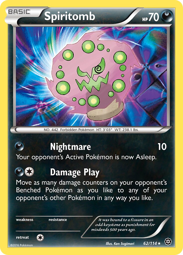 Spiritomb 062/116 — Steam Siege (English Pokémon TCG card)
