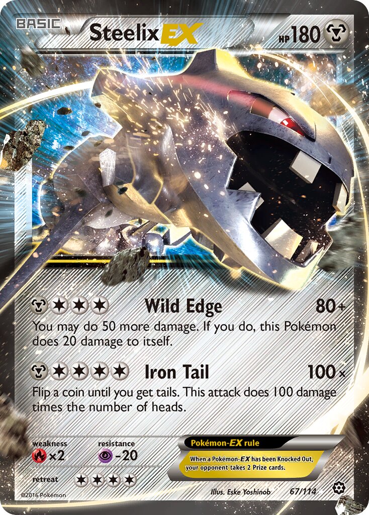 Steelix-EX 067/116 — Steam Siege (English Pokémon TCG card)