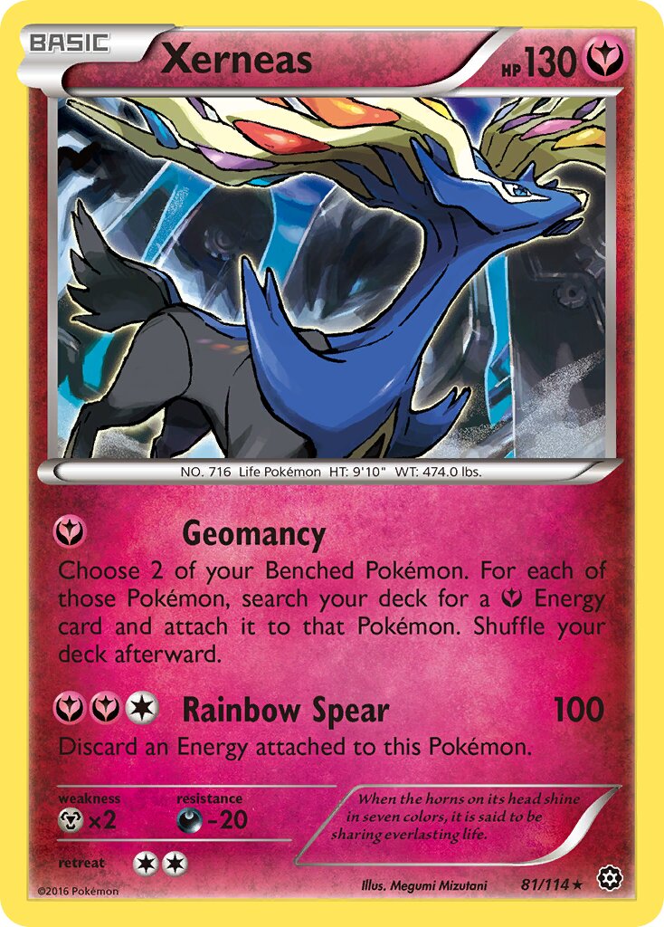Xerneas 081/116 — Steam Siege (English Pokémon TCG card)