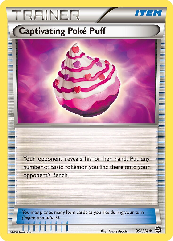 Captivating Poké Puff 099/116 — Steam Siege (English Pokémon TCG card)