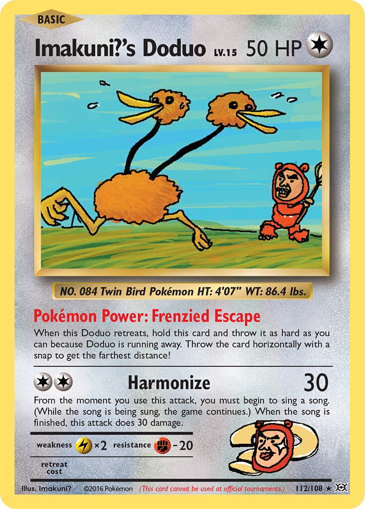 Imakuni?'s Doduo 112/113 — Evolutions (English Pokémon TCG card)