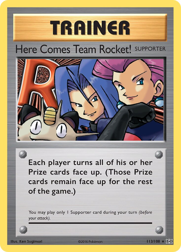 Here Comes Team Rocket! 113/113 — Evolutions (English Pokémon TCG card)
