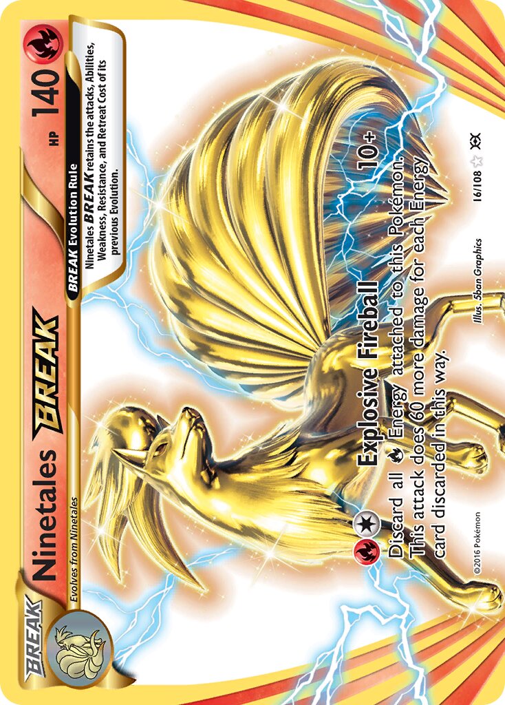 Ninetales BREAK 016/113 — Evolutions (English Pokémon TCG card)