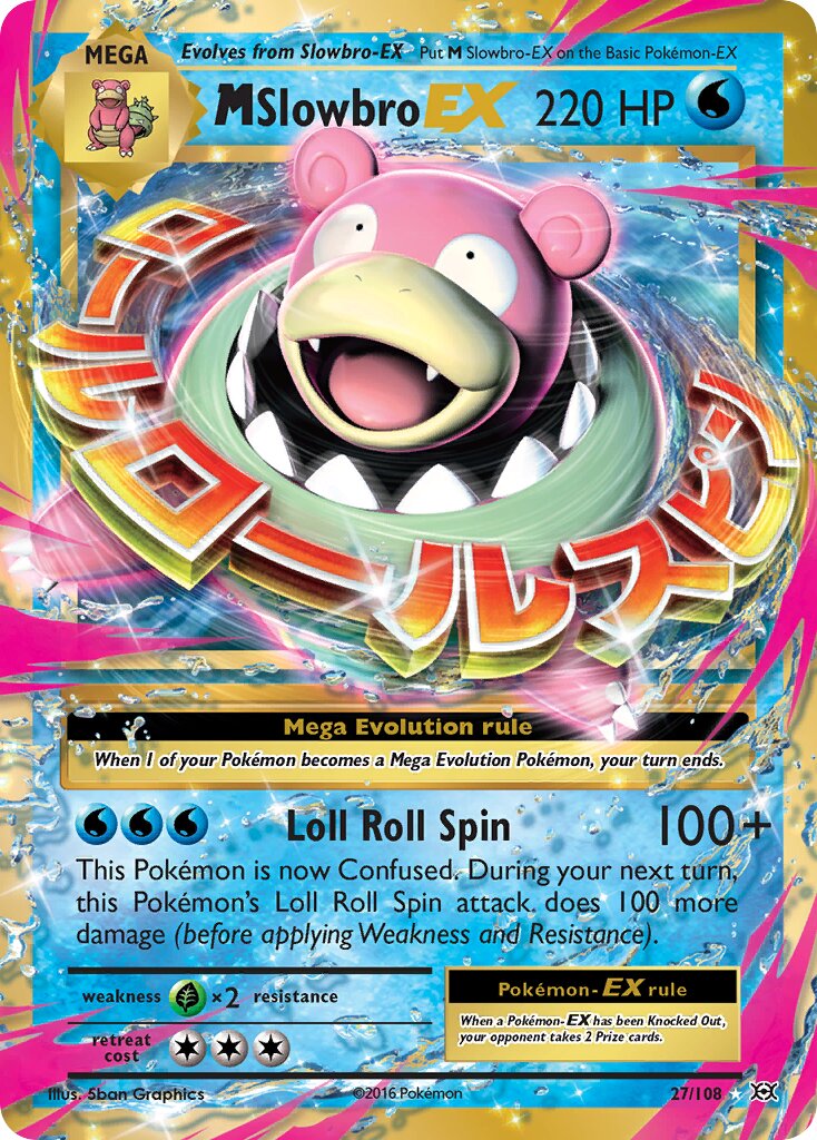 M Slowbro-EX 027/113 — Evolutions (English Pokémon TCG card)