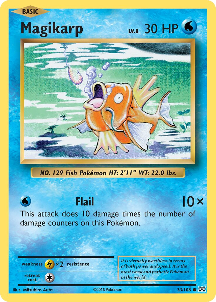 Magikarp 033/113 — Evolutions (English Pokémon TCG card)
