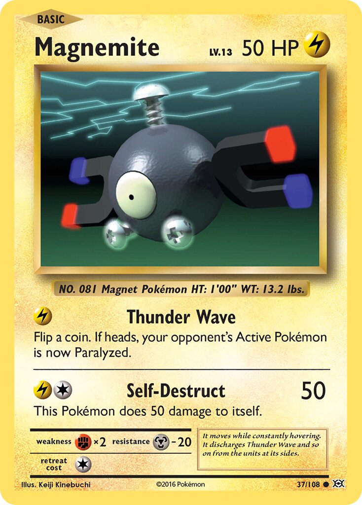 Magnemite 037/113 — Evolutions (English Pokémon TCG card)