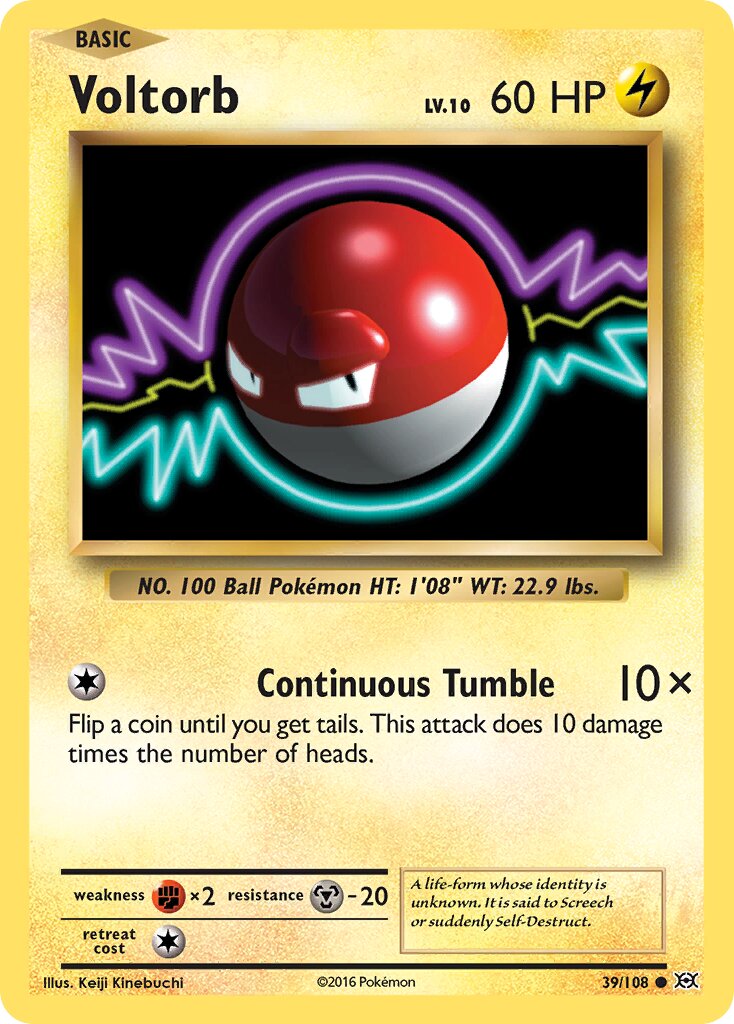 Voltorb 039/113 — Evolutions (English Pokémon TCG card)