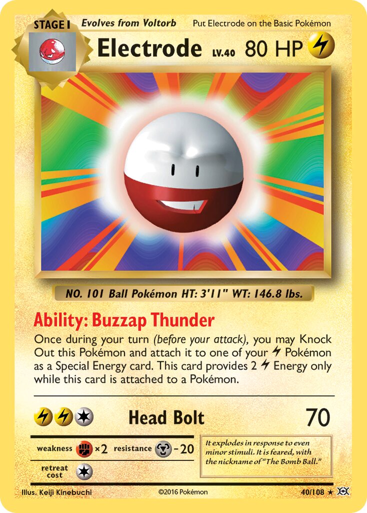 Electrode 040/113 — Evolutions (English Pokémon TCG card)
