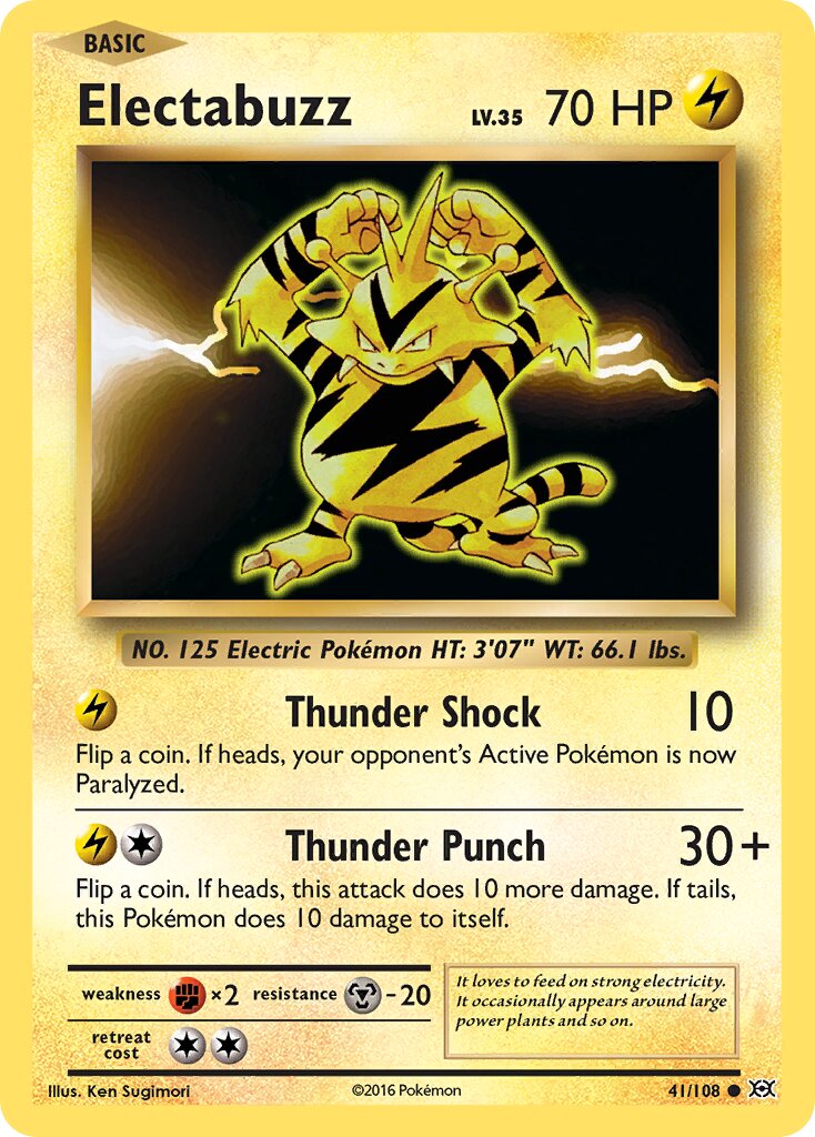 Electabuzz 041/113 — Evolutions (English Pokémon TCG card)