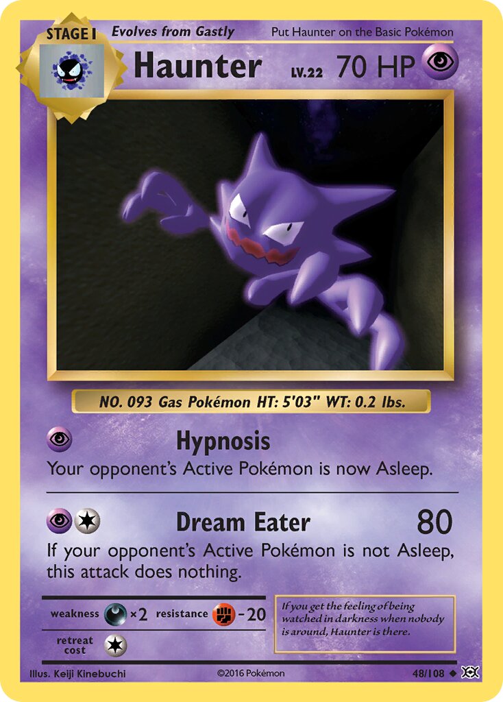 Haunter 048/113 — Evolutions (English Pokémon TCG card)