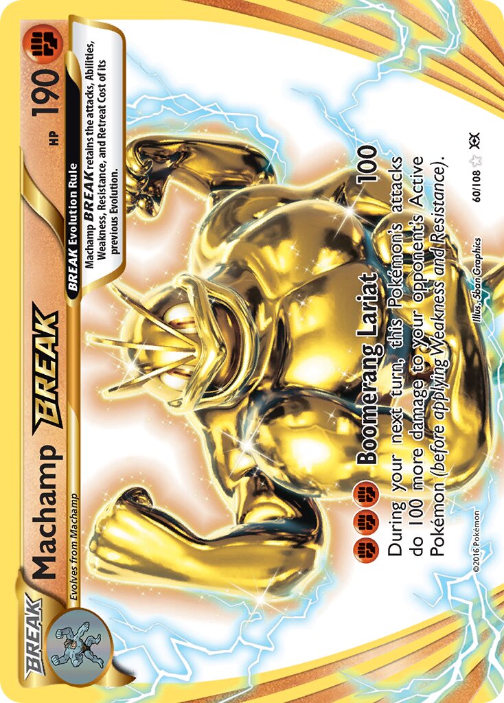 Machamp BREAK 060/113 — Evolutions (English Pokémon TCG card)
