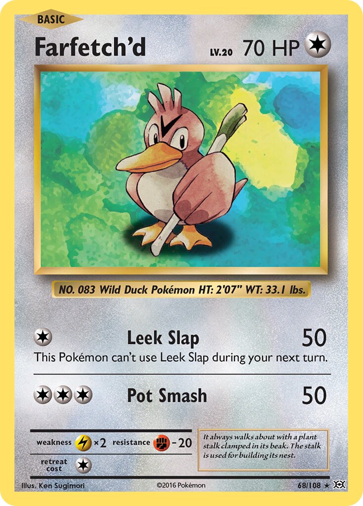 Farfetch'd 068/113 — Evolutions (English Pokémon TCG card)