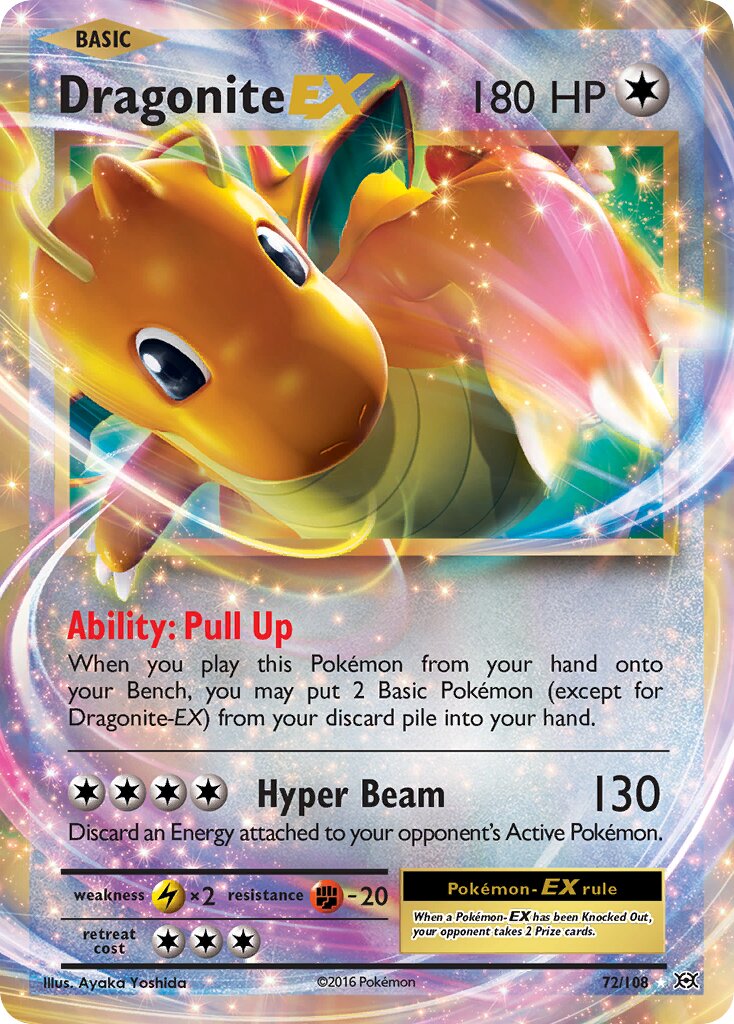 Dragonite-EX 072/113 — Evolutions (English Pokémon TCG card)