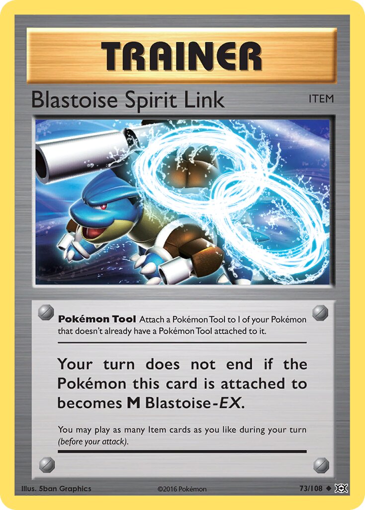 Blastoise Spirit Link 073/113 — Evolutions (English Pokémon TCG card)