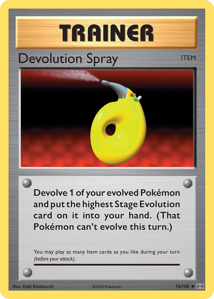 Devolution Spray 076/113 — Evolutions (English Pokémon TCG card)