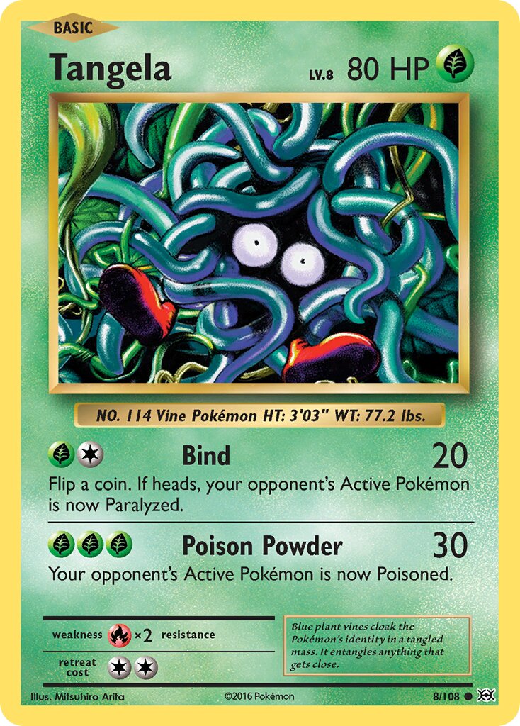 Tangela 008/113 — Evolutions (English Pokémon TCG card)