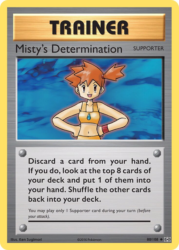 Misty's Determination 080/113 — Evolutions (English Pokémon TCG card)