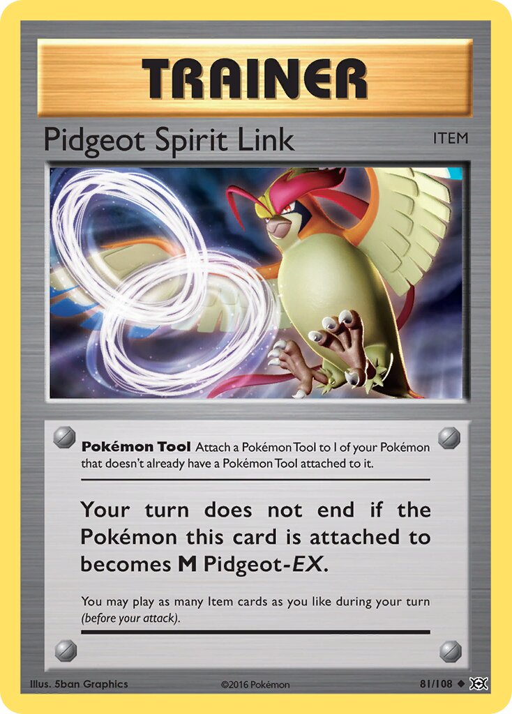 Pidgeot Spirit Link 081/113 — Evolutions (English Pokémon TCG card)