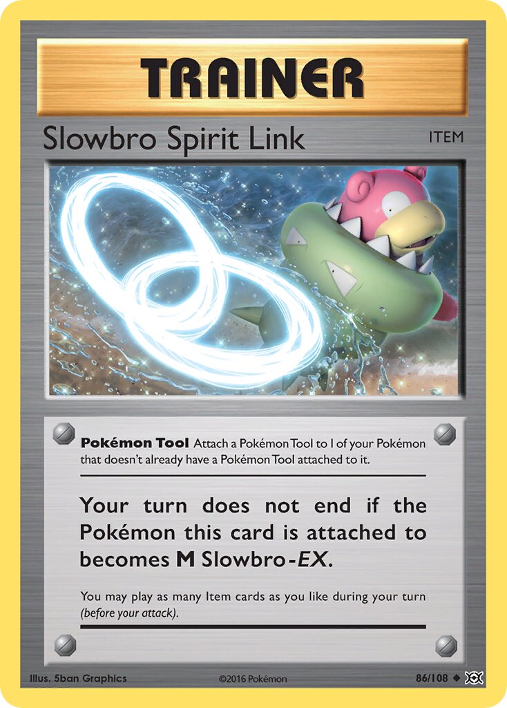 Slowbro Spirit Link 086/113 — Evolutions (English Pokémon TCG card)