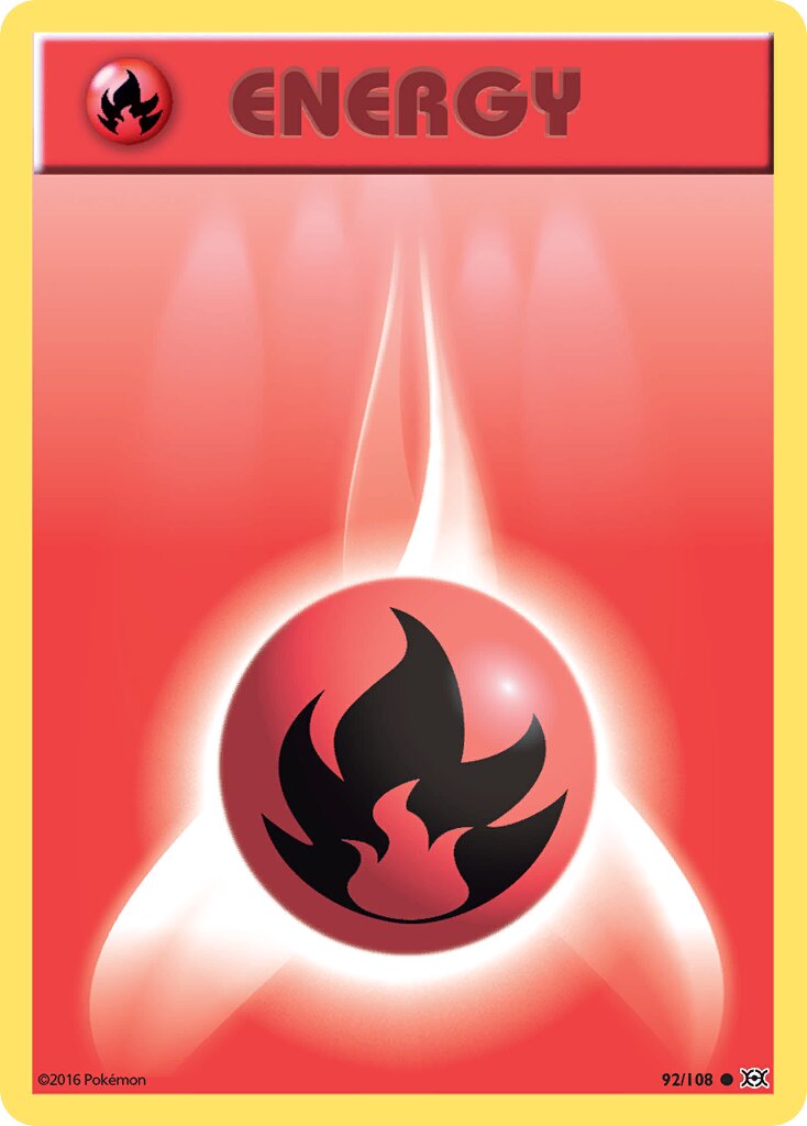 Fire Energy 092/113 — Evolutions (English Pokémon TCG card)