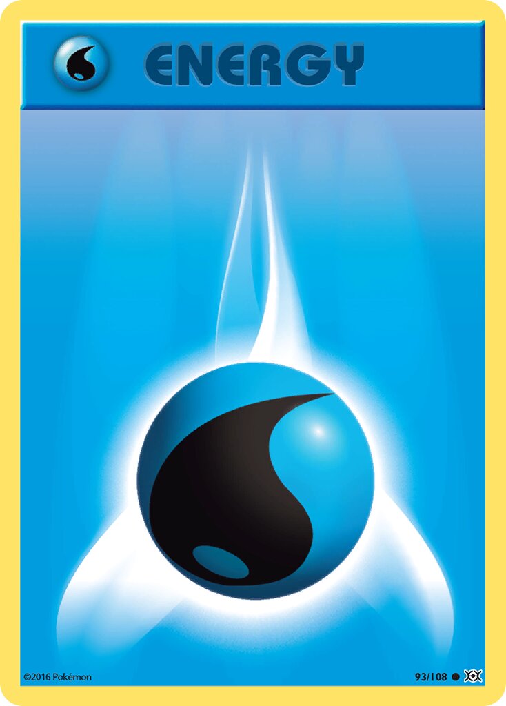 Water Energy 093/113 — Evolutions (English Pokémon TCG card)