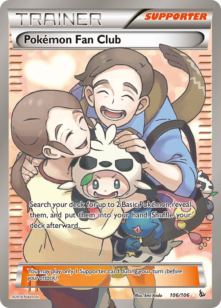 Pokémon Fan Club 106/110 — Flashfire (English Pokémon TCG card)