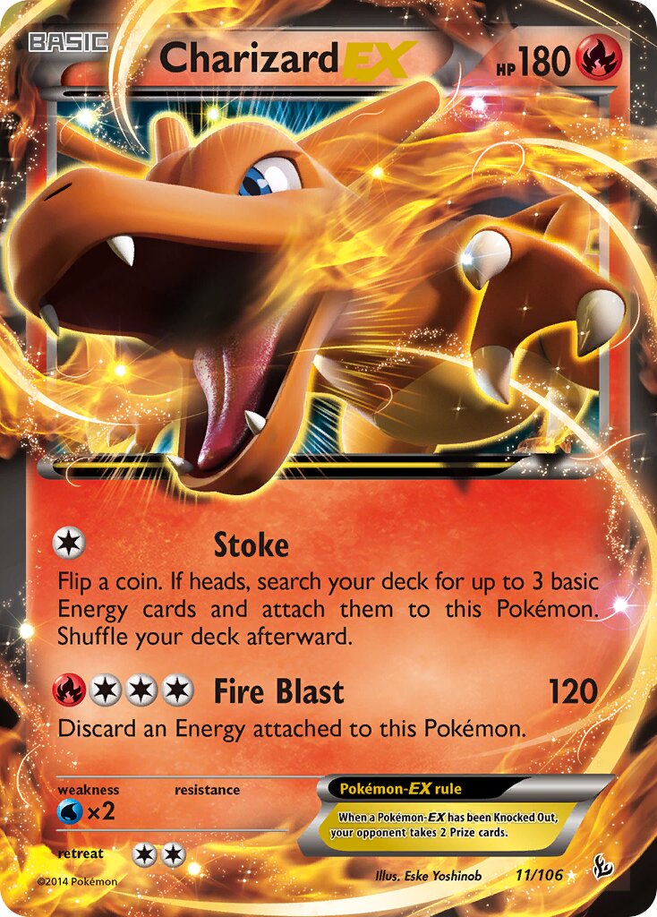 Charizard-EX 011/110 — Flashfire (English Pokémon TCG card)