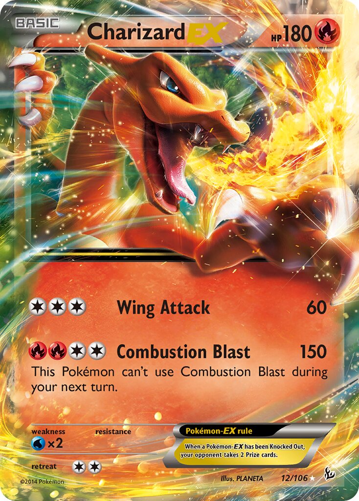 Charizard-EX 012/110 — Flashfire (English Pokémon TCG card)