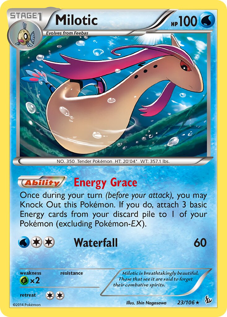 Milotic 023/110 — Flashfire (English Pokémon TCG card)