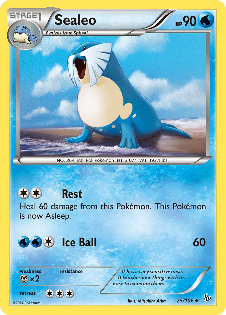 Sealeo 025/110 — Flashfire (English Pokémon TCG card)