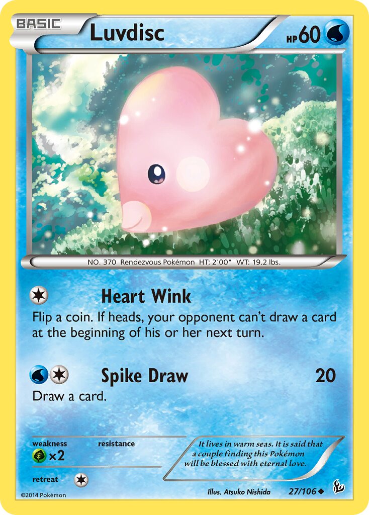 Luvdisc 027/110 — Flashfire (English Pokémon TCG card)