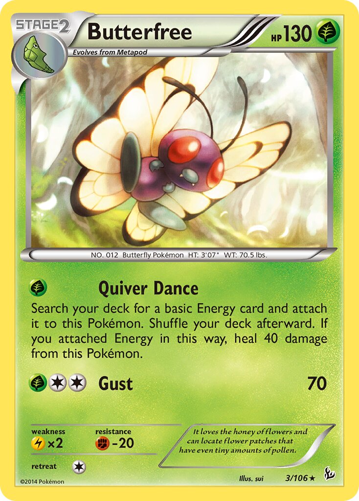 Butterfree 003/110 — Flashfire (English Pokémon TCG card)