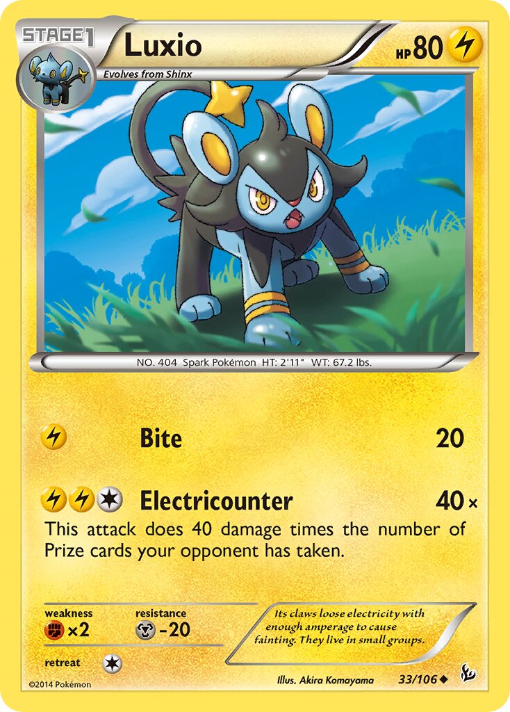 Luxio 033/110 — Flashfire (English Pokémon TCG card)