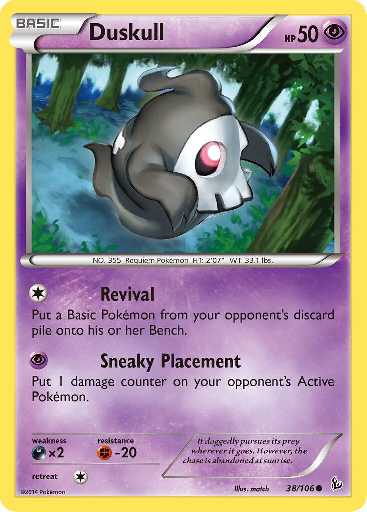 Duskull 038/110 — Flashfire (English Pokémon TCG card)