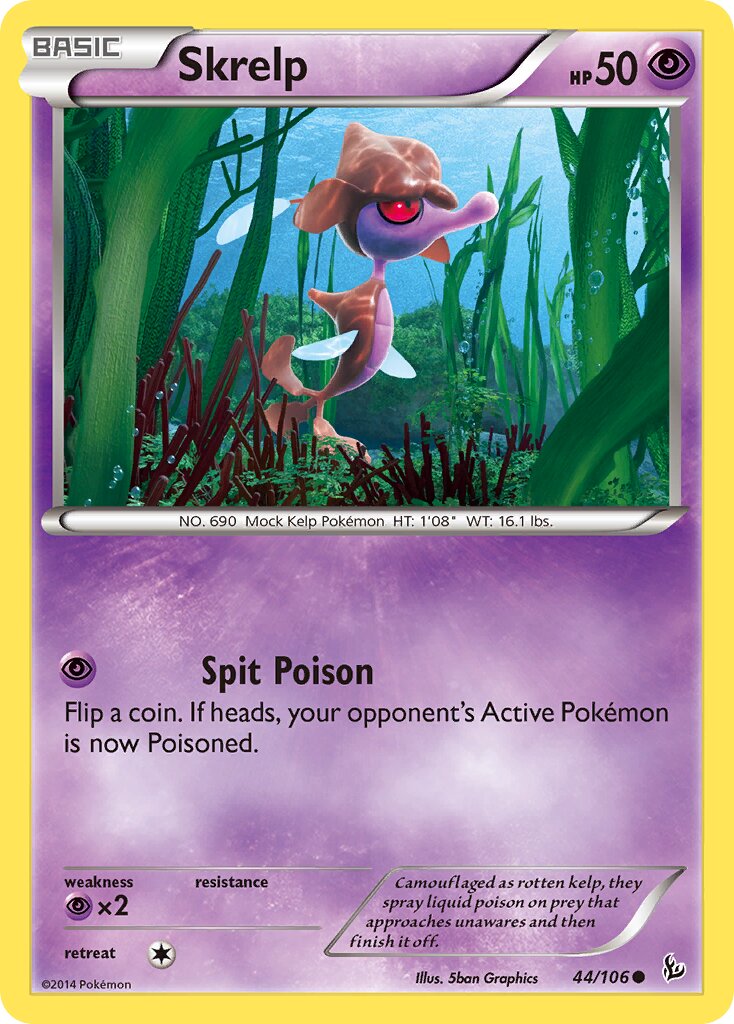 Skrelp 044/110 — Flashfire (English Pokémon TCG card)
