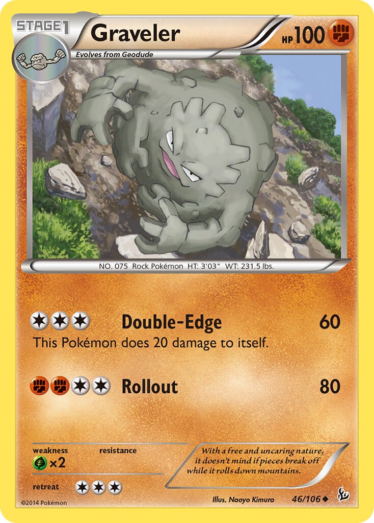 Graveler 046/110 — Flashfire (English Pokémon TCG card)