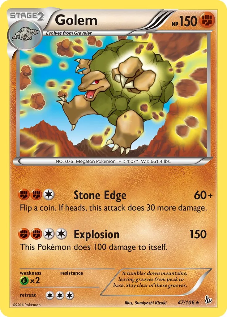 Golem 047/110 — Flashfire (English Pokémon TCG card)