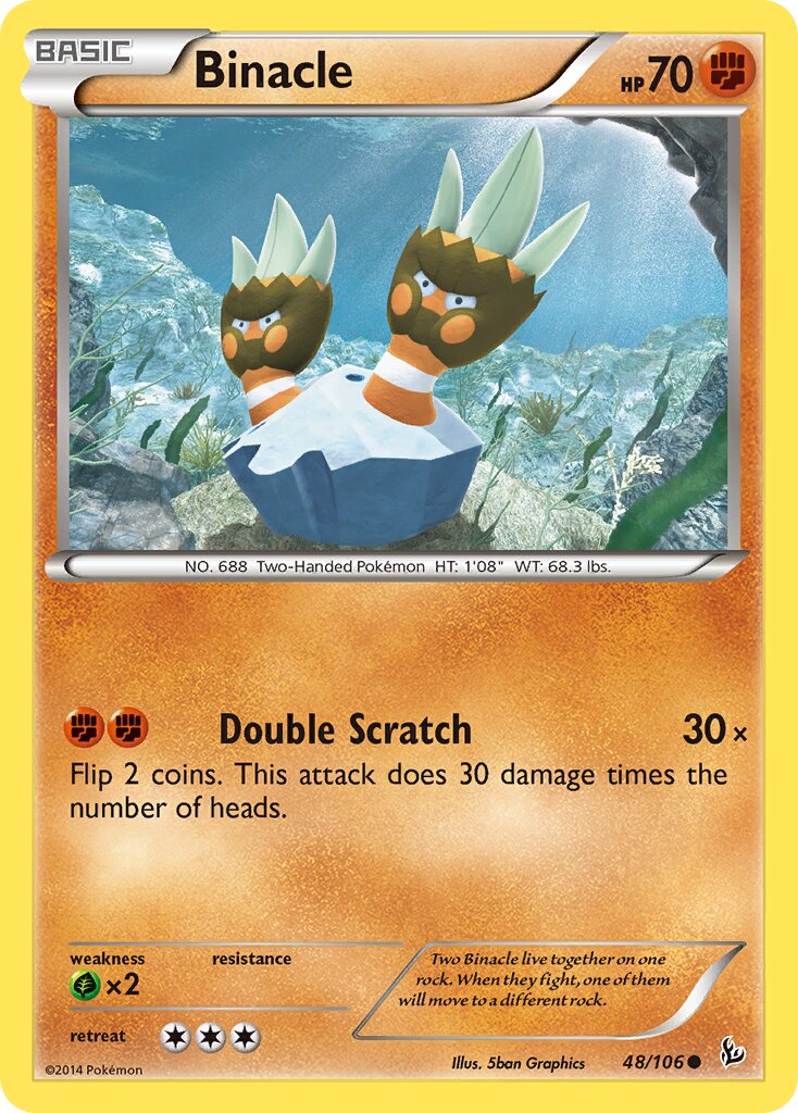 Binacle 048/110 — Flashfire (English Pokémon TCG card)