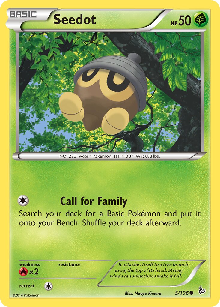 Seedot 005/110 — Flashfire (English Pokémon TCG card)