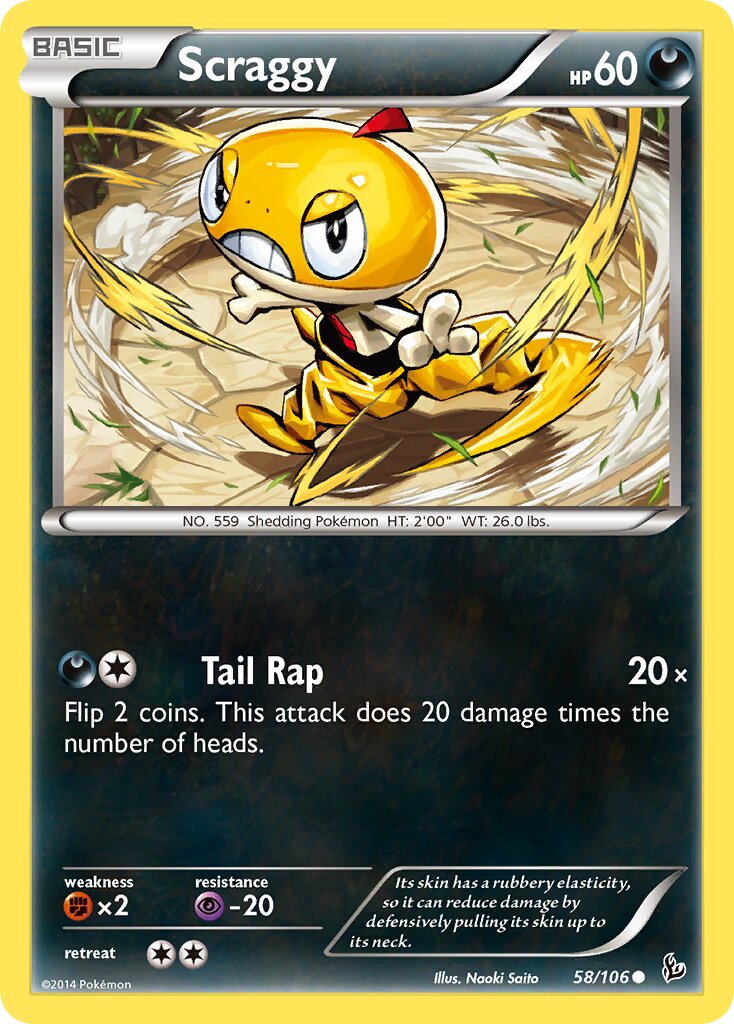 Scraggy 058/110 — Flashfire (English Pokémon TCG card)
